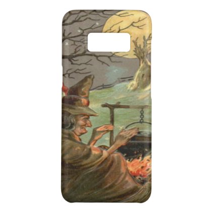 Witch Fire Cauldron Full Moon Night Case-Mate Samsung Galaxy S8 Case