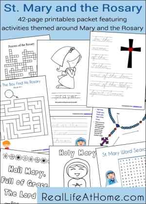 Mary and the Rosary Printables Packet (42 pages!)