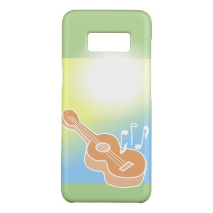 Acoustic Guitar S8 Case Music Notes Ombre Colors
