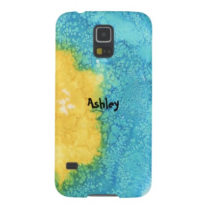 Blue/Yellow Watercolor Galaxy S5 Cover