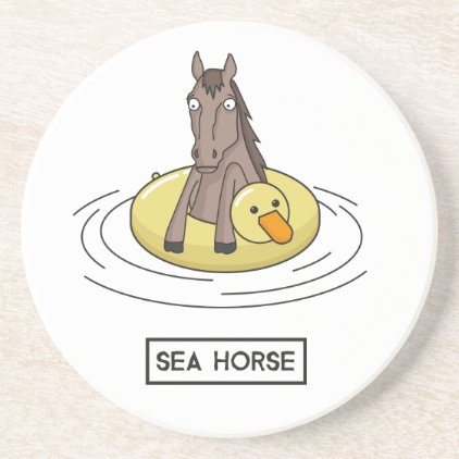 Sea Horse Sandstone Coaster