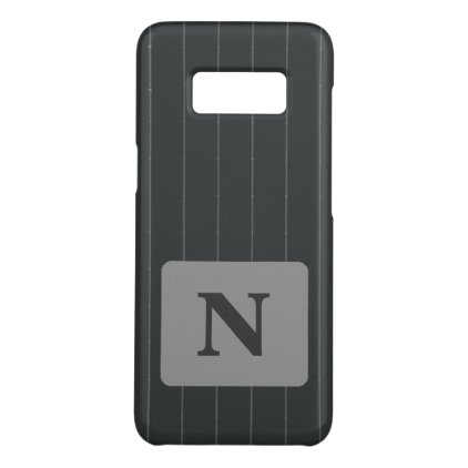 Pinstripe Galaxy S8 Case Custom Initial