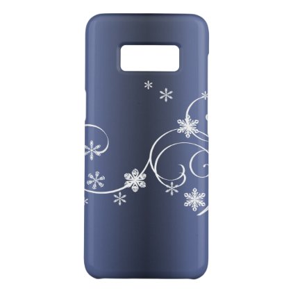 Metallic Blue Christmas Case-Mate Samsung Galaxy S8 Case