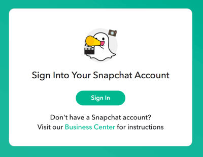Sign in with your Snapchat login credentials.