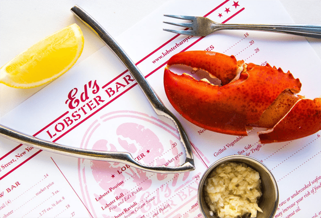 Ed's Lobster Bar em Nova York. Foto: Divulgação/Ed's Lobster Bar