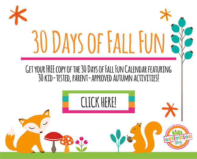 30 Days of Fall Fun Calendar