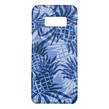 Pineapple Camo Hawaiian Tropical Blue Case-Mate Samsung Galaxy S8 Case