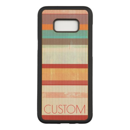 Personalized Stripes Carved Samsung Galaxy S8+ Case