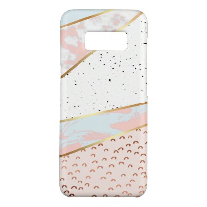 Collage,white marble,gold,silver,black,white,hand Case-Mate samsung galaxy s8 case