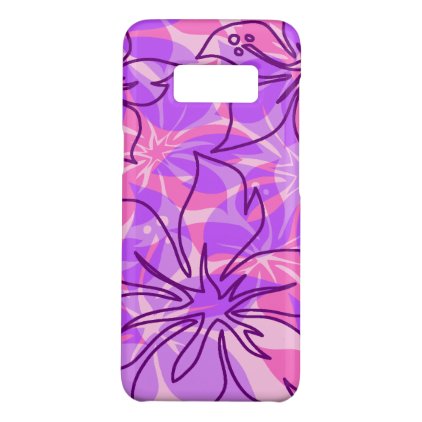 Olowalu Hibiscus Hawaiian Camo Violet Case-Mate Samsung Galaxy S8 Case