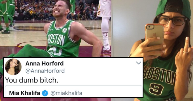 Twitter Tears Mia Khalifa Apart After She Makes Untimely Joke About Gordon Hayward's Ankle Break