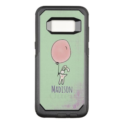 Cute Bunny Holding a Balloon OtterBox Commuter Samsung Galaxy S8 Case