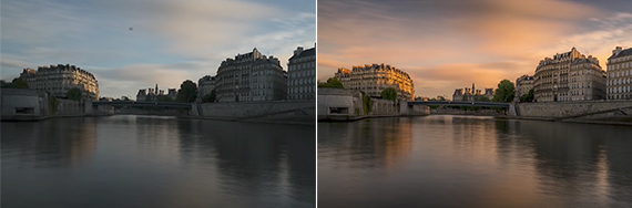 Before and After using lightroom presets