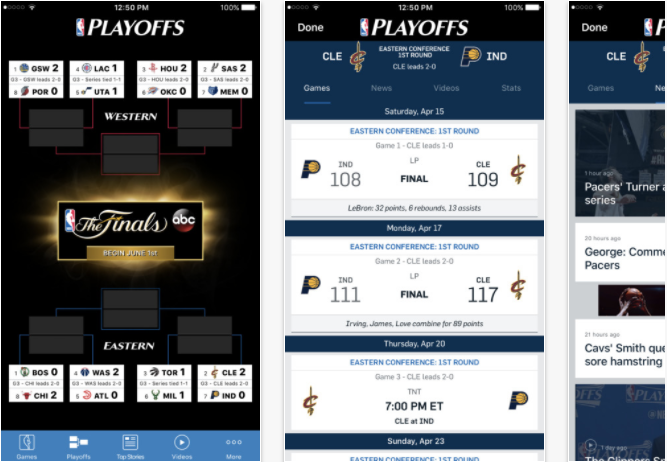 NBA Best Sports Apps for iPhone