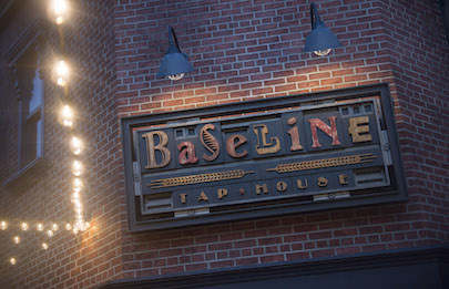 BaseLine Tap House Signage