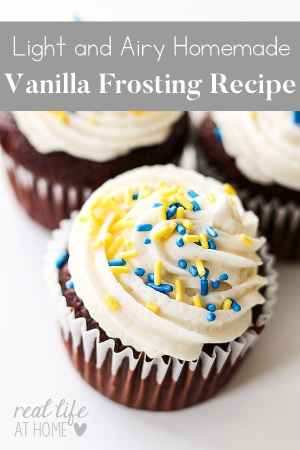 Light and Airy Homemade Vanilla Frosting Recipe