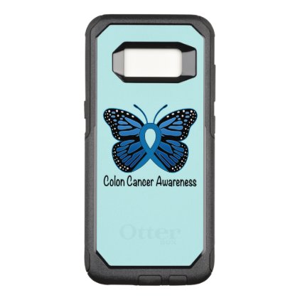 Colon Cancer Awareness: Butterfly OtterBox Commuter Samsung Galaxy S8 Case