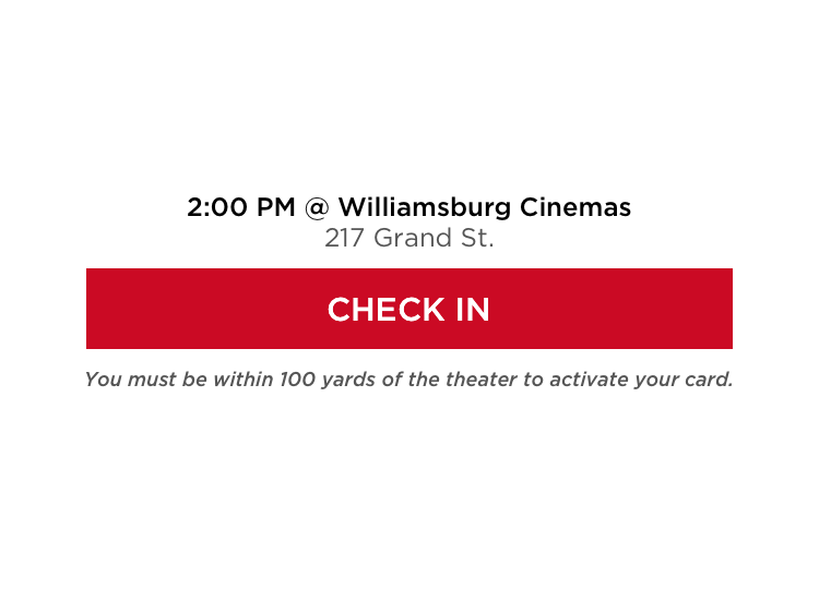 moviepass check in