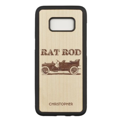 Retro Vintage Rat Rod Old School Cool Rusty Car Carved Samsung Galaxy S8 Case