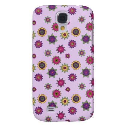 Flower Mandala Purple Phone Case Samsung Galaxy S4
