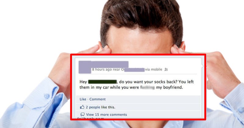 19 times people got exposed on Facebook for cheating.