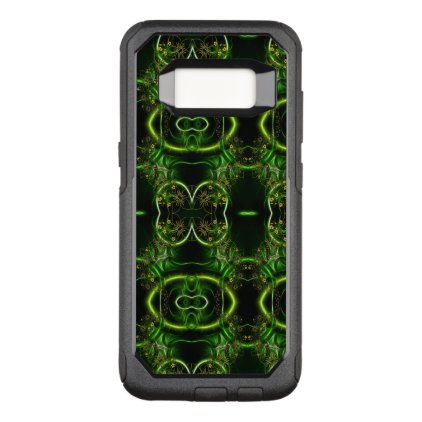 Green Entwined Abstract Floral Filigree OtterBox Commuter Samsung Galaxy S8 Case