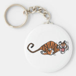 Cartoon Running Tiger Keychain