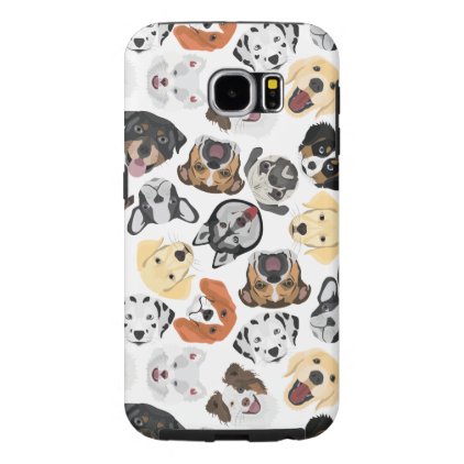 Illustration Pattern Dogs Samsung Galaxy S6 Case