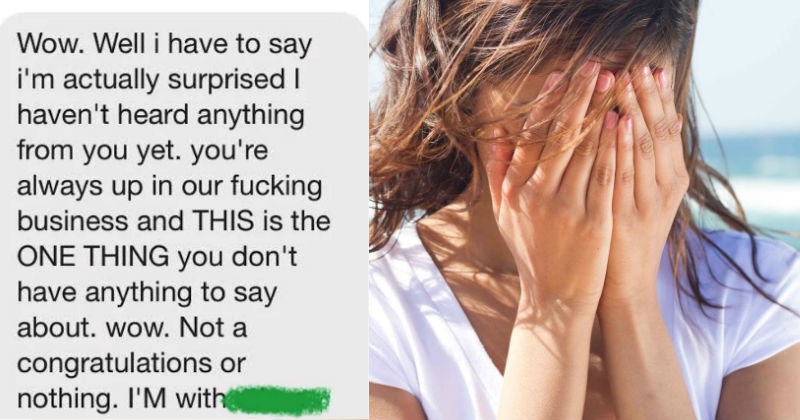 Girl's ex-boyfriend's fiance sends her a crazy text rant and massive amounts of cringe ensue.