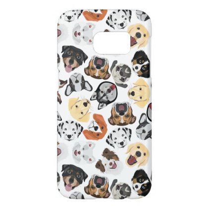 Illustration Pattern Dogs Samsung Galaxy S7 Case