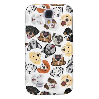 Illustration Pattern Dogs Samsung Galaxy S4 Cover