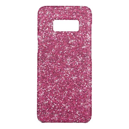 Hot Pink Glitter Printed Case-Mate Samsung Galaxy S8 Case