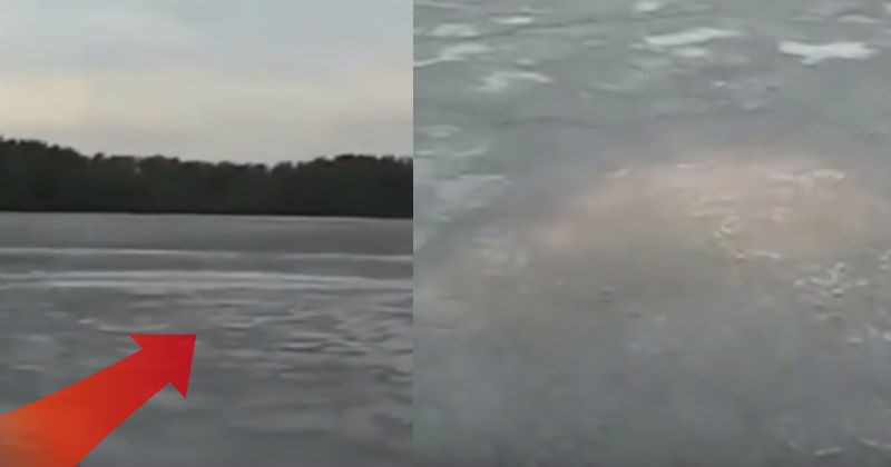 Video of frozen lake in Russia ends up trolling all of us by kidding around about Loch Ness sea monster.
