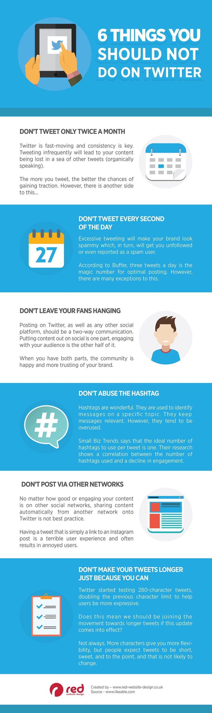 6 cosas que no debes hacer en Twitter