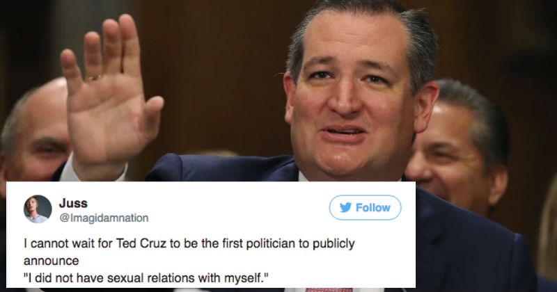 Ted Cruz is getting hilariously trolled on Twitter after liking an extremely NSFW video.