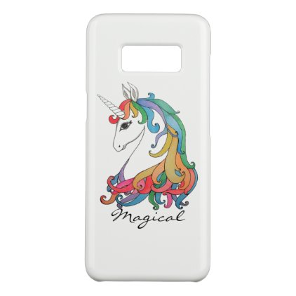 Watercolor cute rainbow unicorn Case-Mate samsung galaxy s8 case