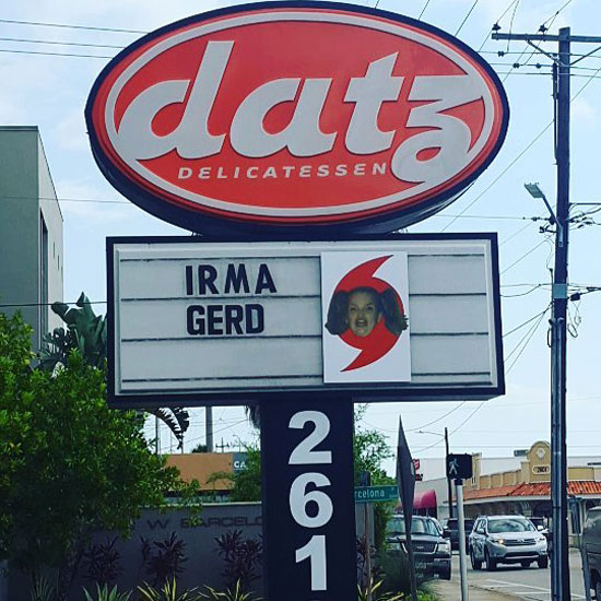 Restaurant sign in Tampa, FL