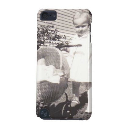 Vintage Photograph Little Girl w Baby Buggy iPod Touch 5G Cover