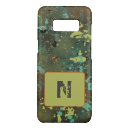 Grunge Galaxy S8 Case Custom Initial