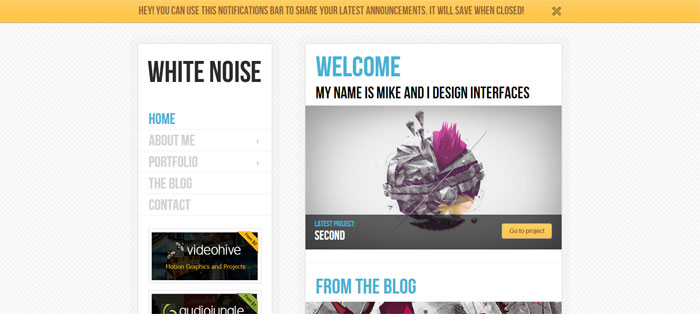 White-Noise Architecture WordPress Themes To Design An Architect's Website