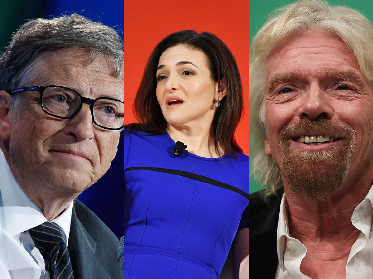Bill Gates Sheryl Sandberg Richard Branson