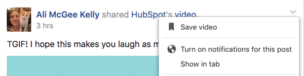 Turn on notifications for a specific post in your Facebook group.