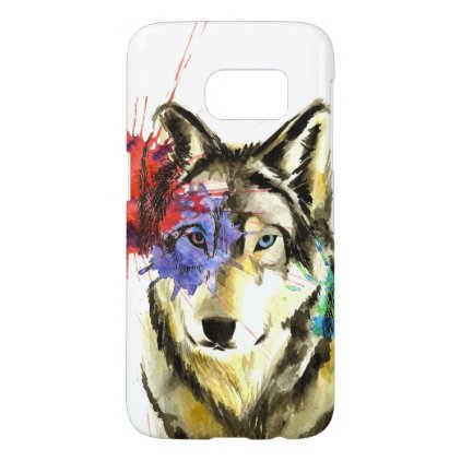 Wolf Splatter Samsung Galaxy S7 Case