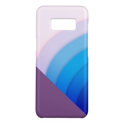 Modern Geometric waves / purple Case-Mate Samsung Galaxy S8 Case