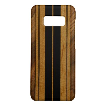 Nalu Mua Faux Koa Wood Surfboard - Black Case-Mate Samsung Galaxy S8 Case