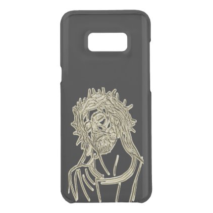 Gold Jesus looking up to god glimmering brightly Uncommon Samsung Galaxy S8+ Case