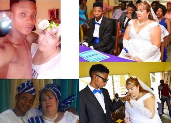 Young Nigerian Man Marries Older Oyinbo Woman (Photos)
