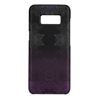 Purple to Black Fade Mehndi Case-Mate Samsung Galaxy S8 Case