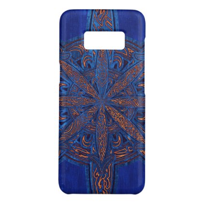 Gold on Blue Chaos Case-Mate Samsung Galaxy S8 Case