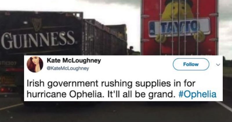 People in Ireland are roasting the crap out of Ophelia Storm and it's absolutely hilarious.